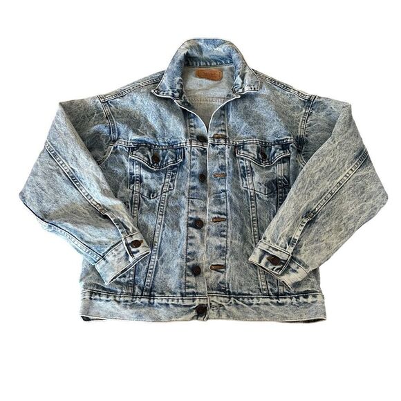 Levi’s Oversized Acid Relaxed Casual Denim Country Baggy Jean Button Jacket - Picture 5 of 11